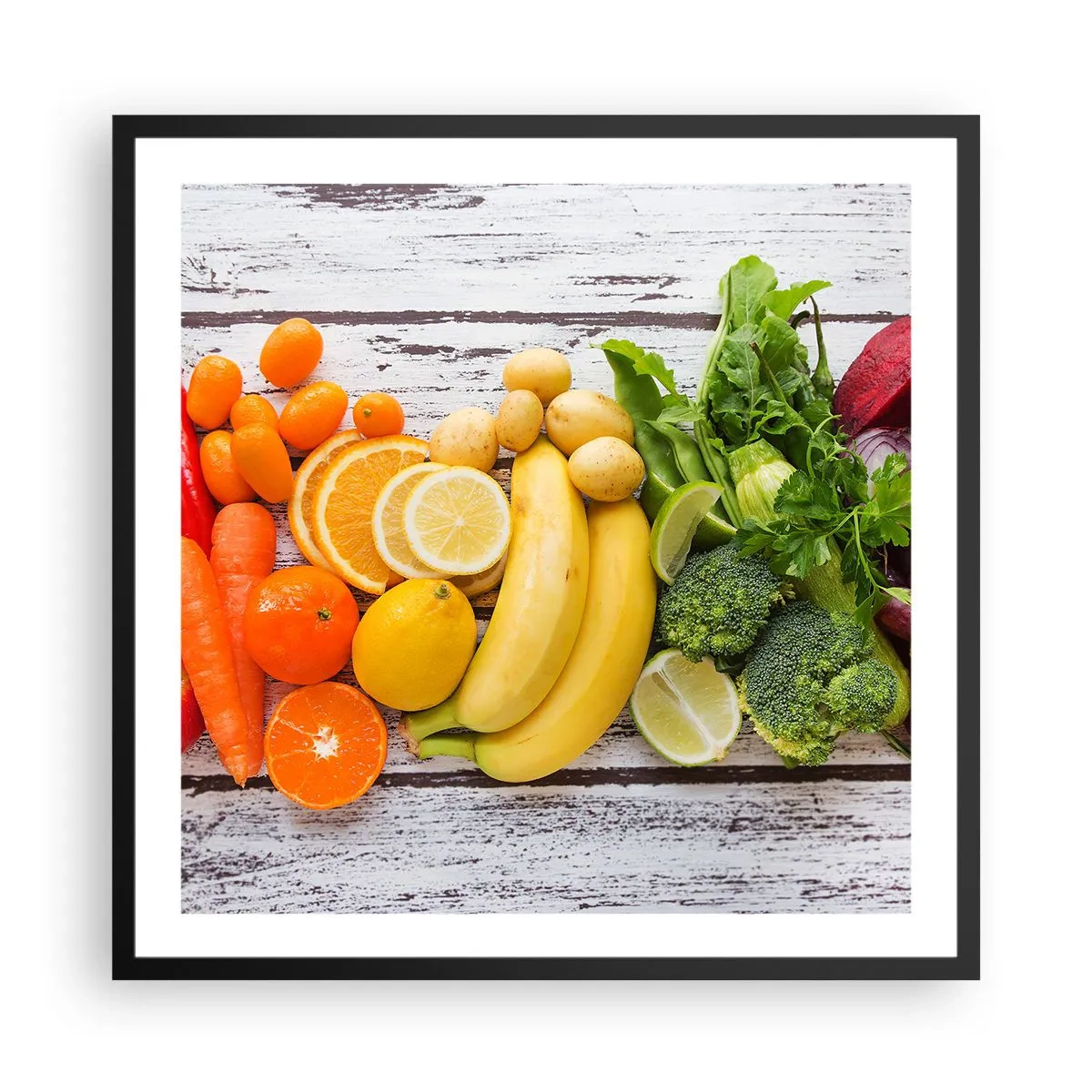 Poster in einem schwarzem Rahmen - Es ist nicht genug? - 60x60 cm