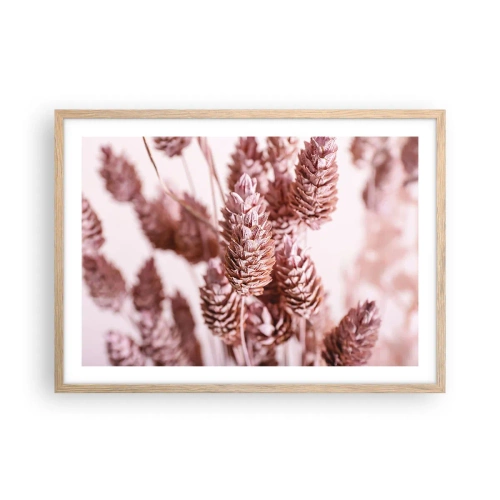 Poster in einem Rahmen aus heller Eiche - Scheinbar unauffällig - 70x50 cm
