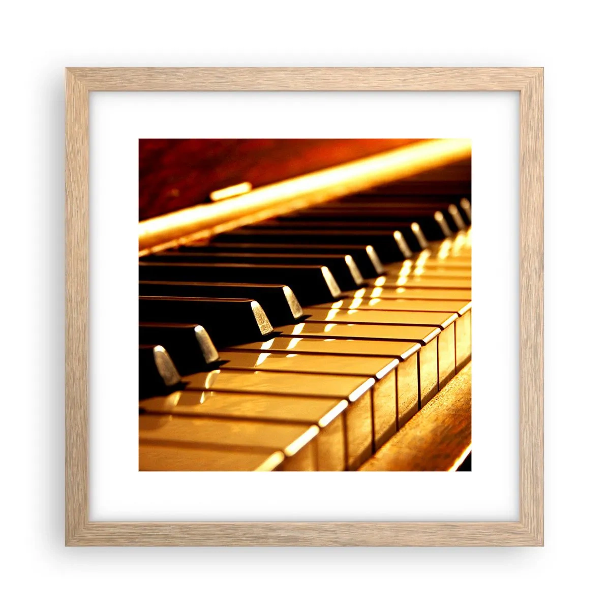 Poster in einem Rahmen aus heller Eiche - Endlose Möglichkeiten - 30x30 cm