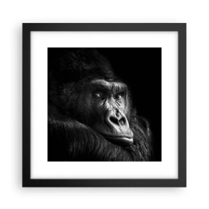 Poster in einem schwarzem Rahmen - Und was guckst du so? - 30x30 cm