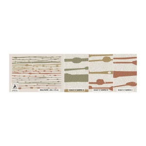 Fototapetenmuster Standard Eco - Musikalische Notation von Farben - Minimalismus, Pastell, Stück - 100x30 cm