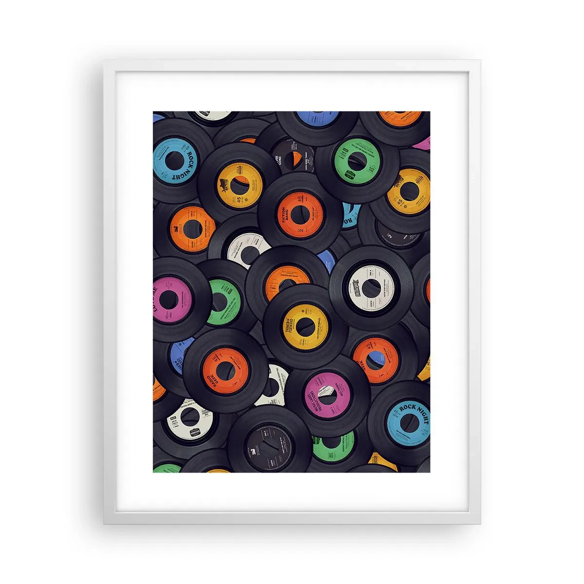 Poster in einem weißen Rahmen - Farben der Klassiker - 40x50 cm
