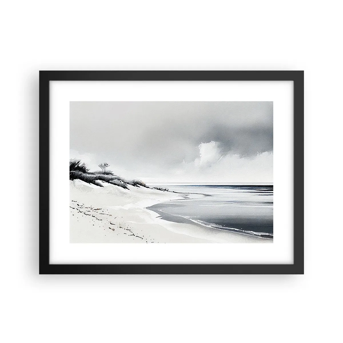 Poster in einem schwarzem Rahmen - Für immer zusammen - 40x30 cm