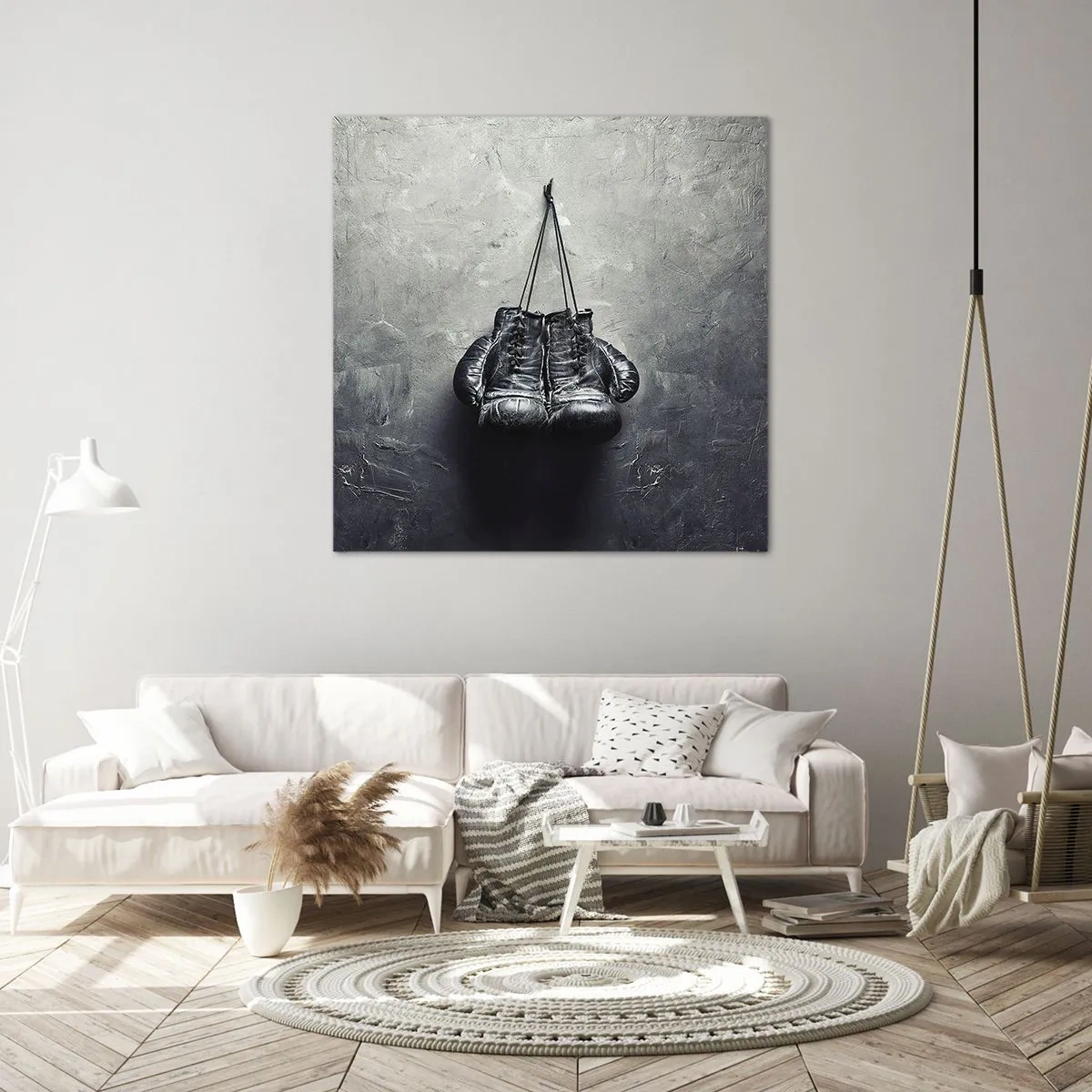 Bild auf Leinwand - Leinwandbild - Zeit des Kampfes und Zeit des Friedens - 70x70 cm