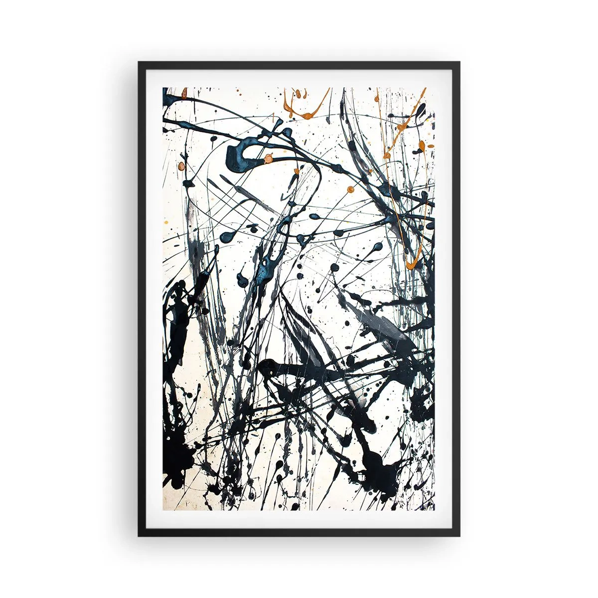 Poster in einem schwarzem Rahmen - Expressionistische Abstraktion - 61x91 cm