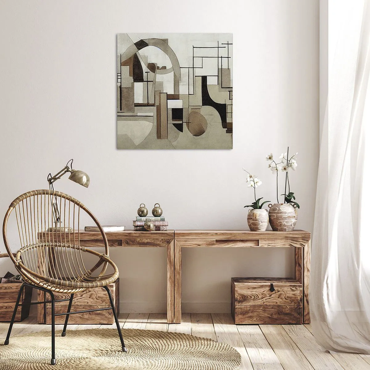 Bild auf Leinwand - Leinwandbild - Stadtbild 2.0 - 70x70 cm