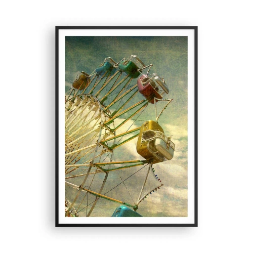 Poster in einem schwarzem Rahmen - Es wird Spaß geben ... - 70x100 cm