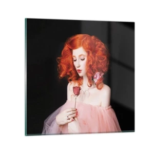 Glasbild - Bild auf glas - Im barocken Stil - 50x50 cm