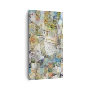 Bild auf Leinwand - Leinwandbild - Geometrische Mischung - 55x100 cm