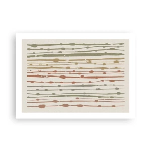 Poster - Musikalische Notation von Farben - 70x50 cm