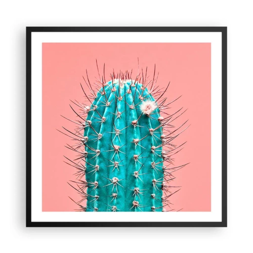 Poster in einem schwarzem Rahmen - Schau einfach hin - 60x60 cm