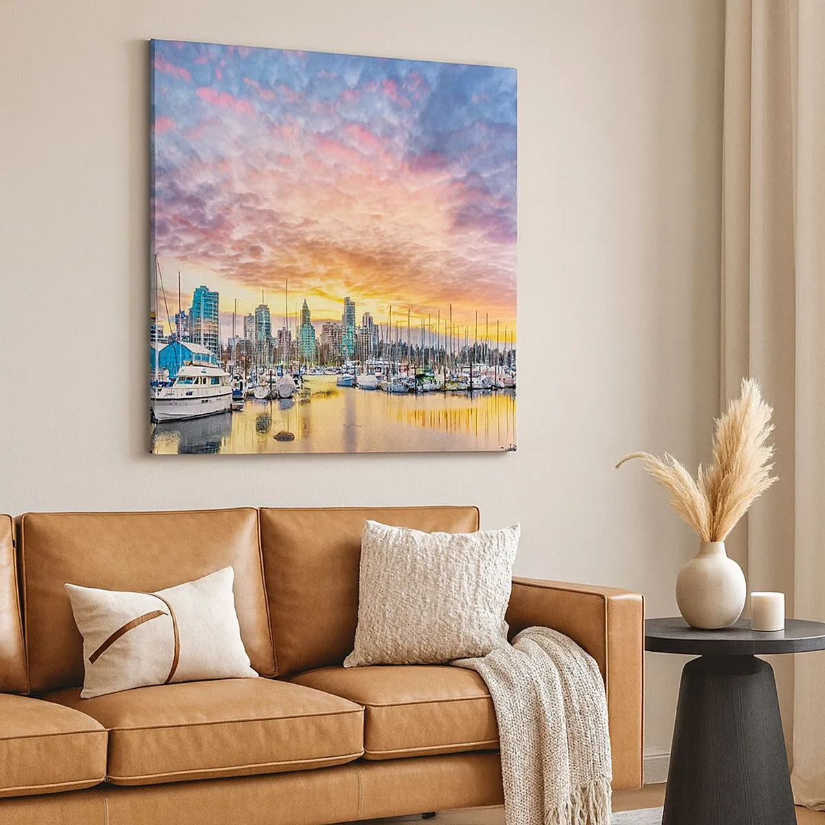 Bild auf Leinwand - Leinwandbild - Die Stadt der tausend Seefahrer - 30x30 cm