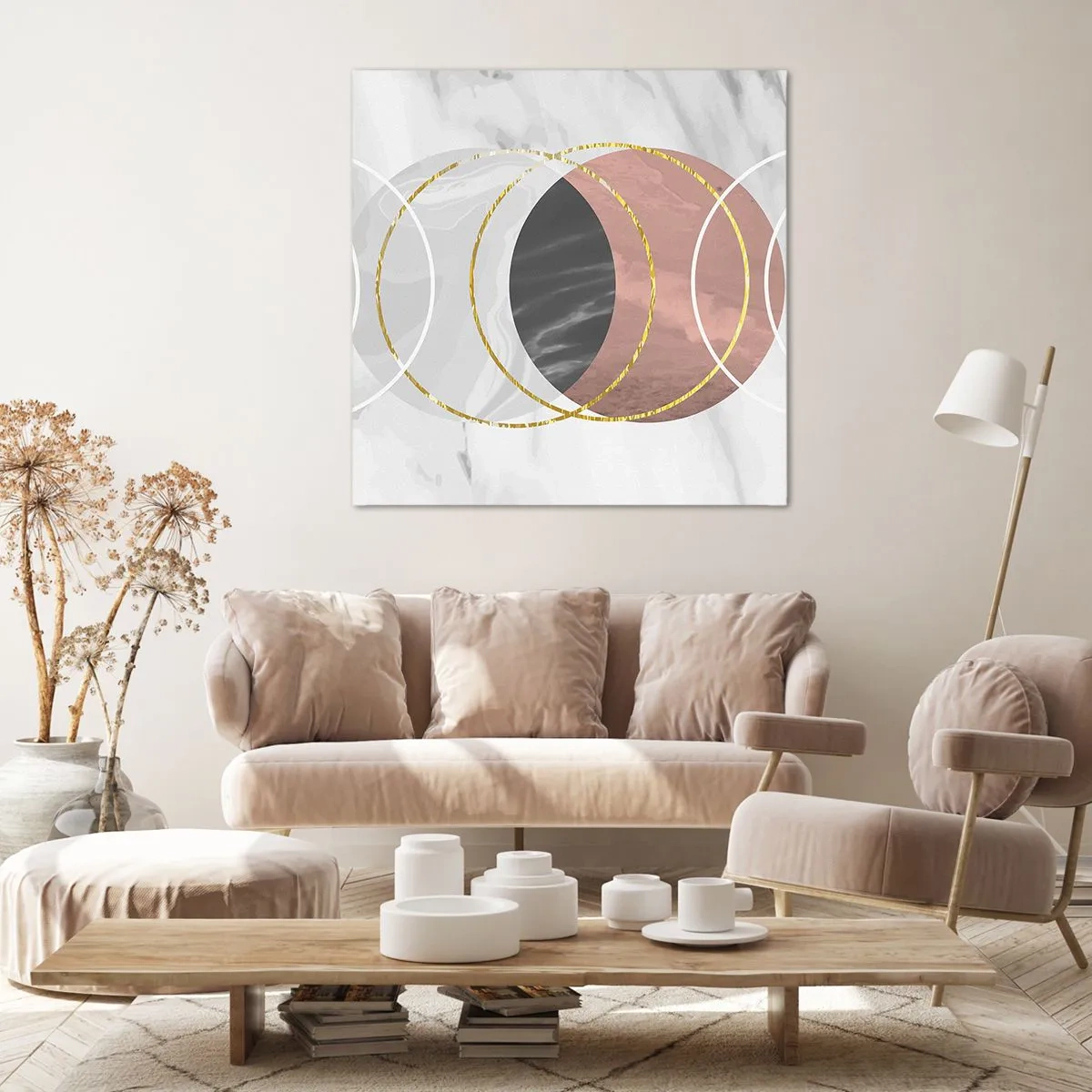 Bild auf Leinwand - Leinwandbild - Musik der Sphären - 70x70 cm