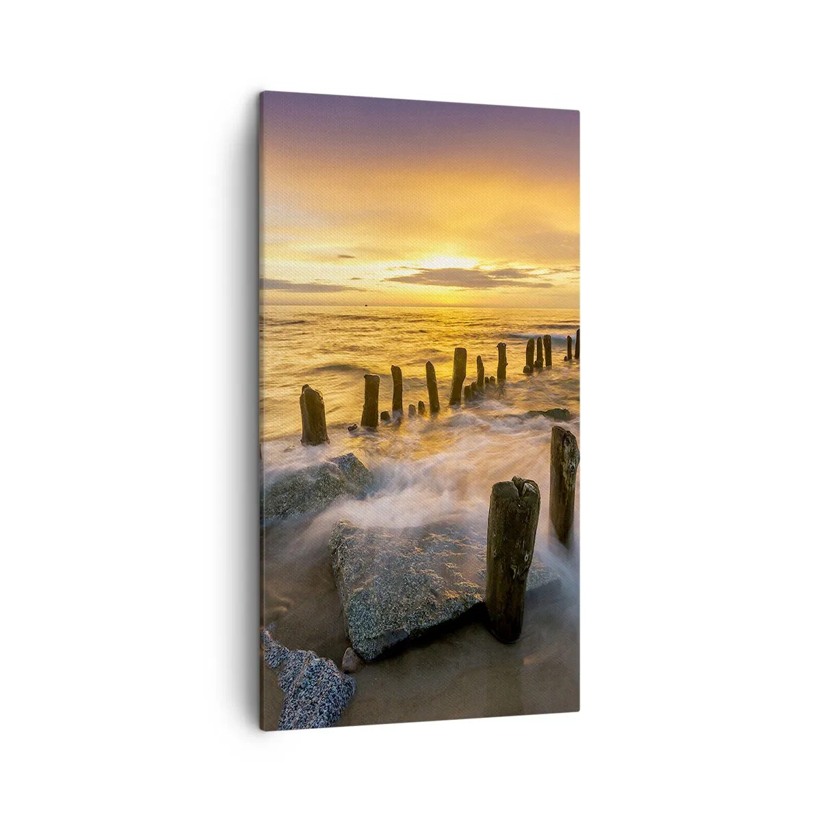 Bild auf Leinwand - Leinwandbild - Die raue Schönheit der Ostsee - 45x80 cm
