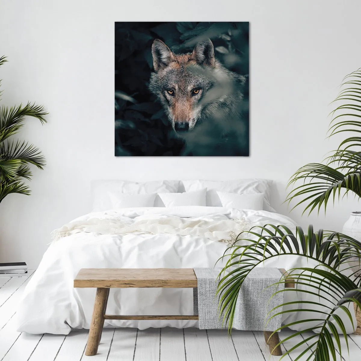 Bild auf Leinwand - Leinwandbild - Jäger - 30x30 cm