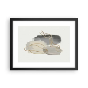 Poster in einem schwarzem Rahmen - Dauer und Bewegung - 40x30 cm