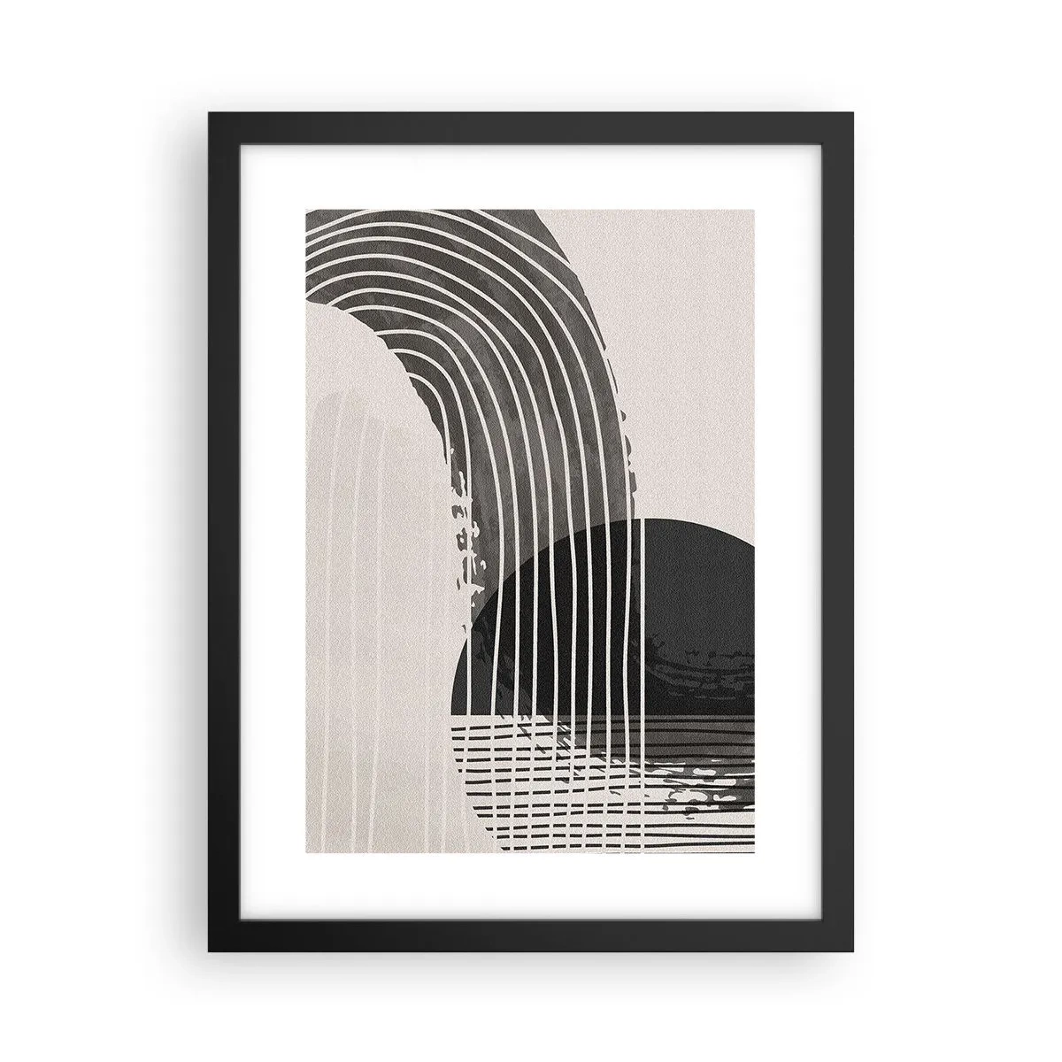 Poster in einem schwarzem Rahmen - Hin und zurück - 30x40 cm