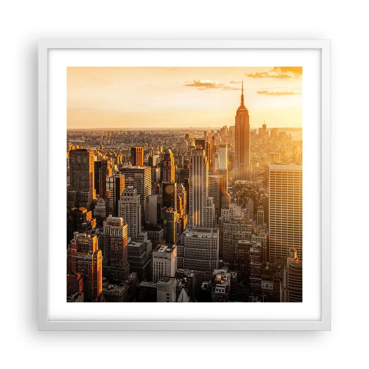 Poster in einem weißen Rahmen - In der Sonne wachsen - 50x50 cm