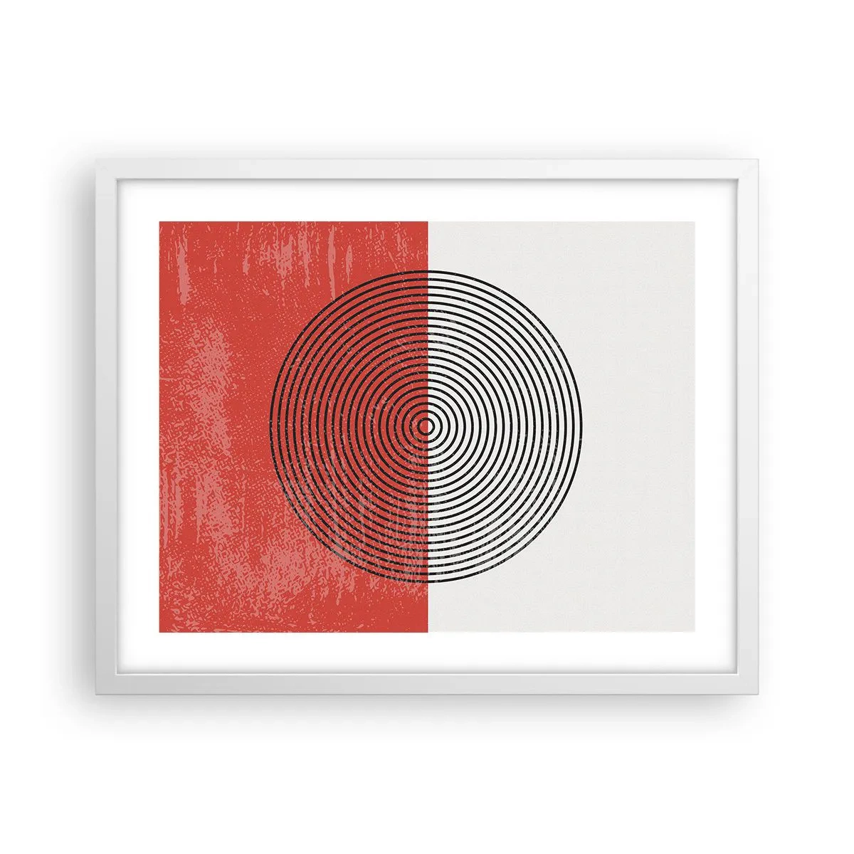 Poster in einem weißen Rahmen - Auf den Punkt gebracht - 50x40 cm