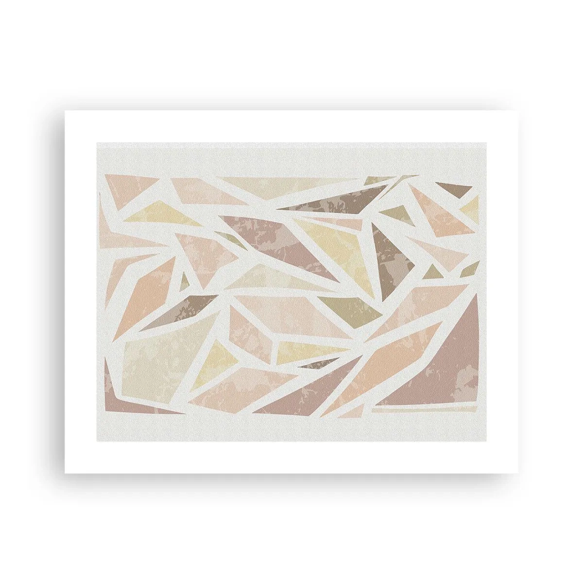 Poster - Buntglas-Komposition - 50x40 cm