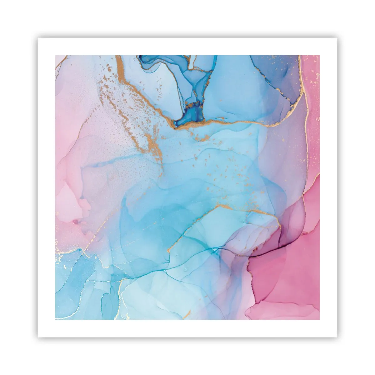 Poster - Begegnung und Durchdringung - 60x60 cm