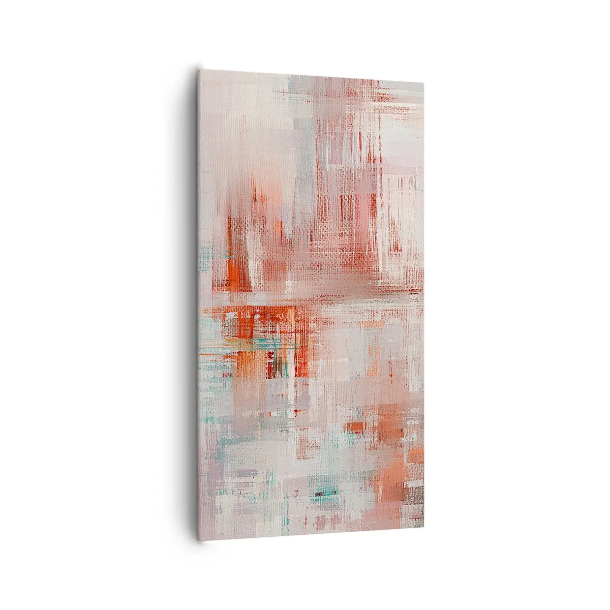 Bild auf Leinwand - Leinwandbild - Dunstig. Aber rosa - 65x120 cm