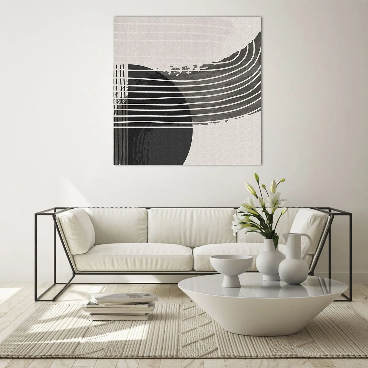 Glasbild - Bild auf glas - Hin und zurück - 60x60 cm