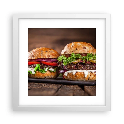 Poster in einem weißen Rahmen - Amerikanischer Traum - 30x30 cm