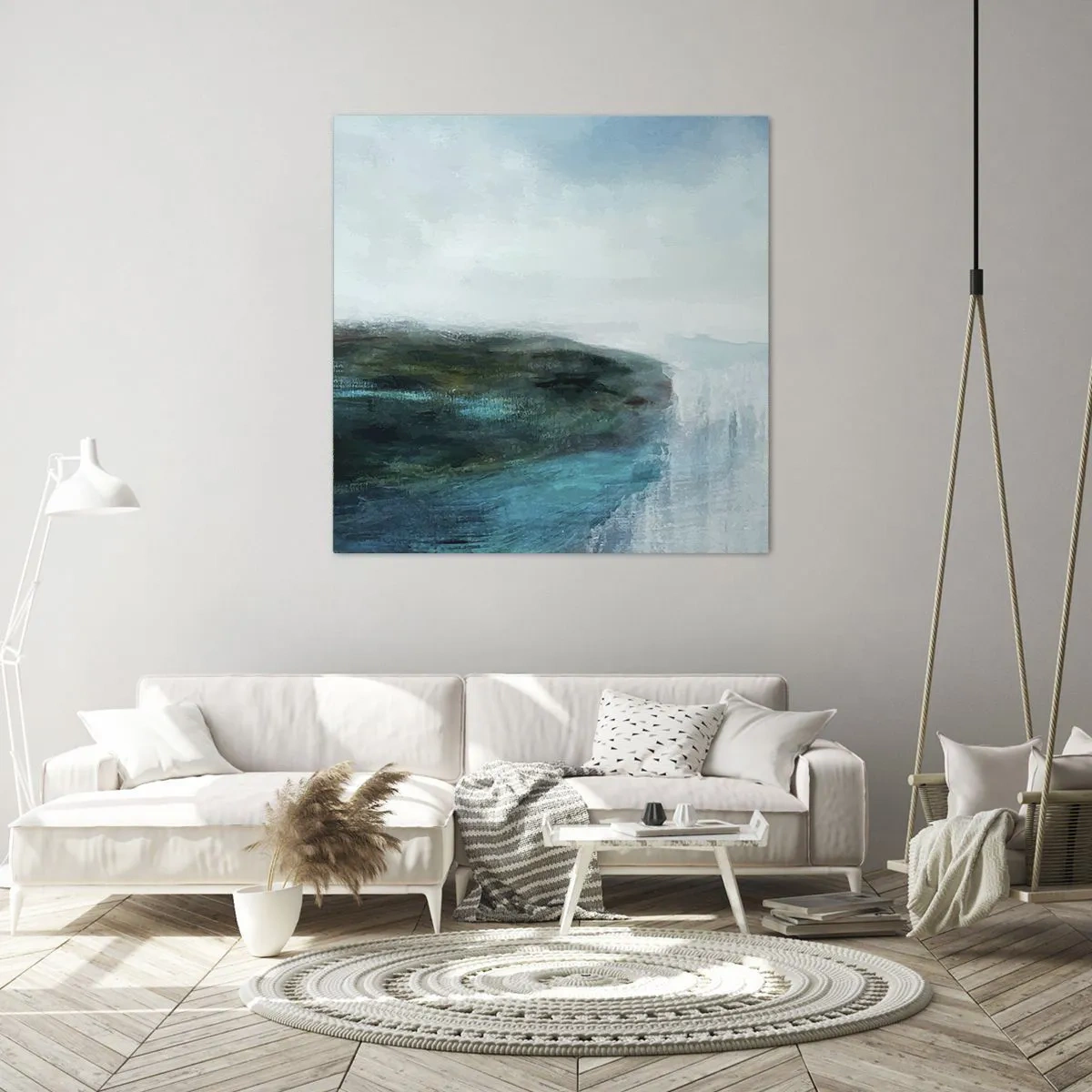 Bild auf Leinwand - Leinwandbild - Nautische Abstraktion - 30x30 cm