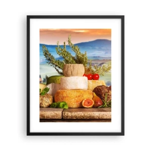 Poster in einem schwarzem Rahmen - Die italienische Lebensfreude - 40x50 cm