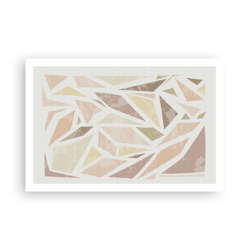 Poster - Buntglas-Komposition - 91x61 cm