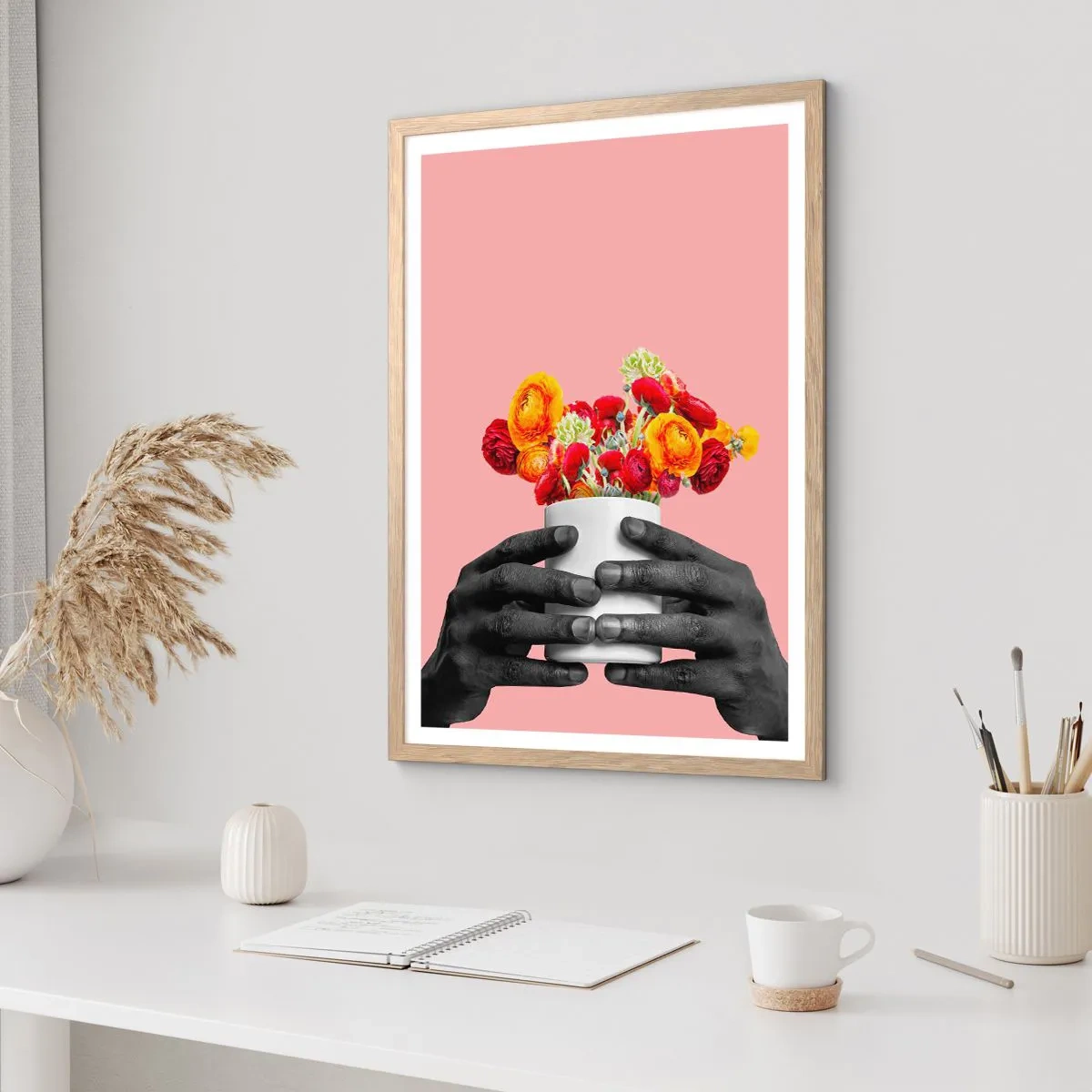 Poster in einem Rahmen aus heller Eiche - Die Apotheose des Lebens - 40x50 cm