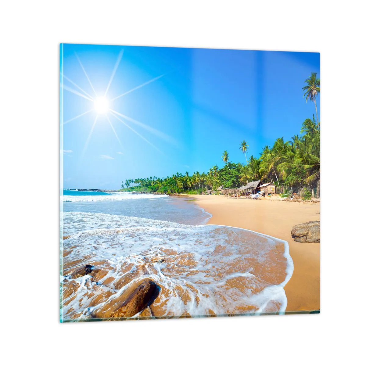 Glasbild - Bild auf glas - Ein exotischer Ort für dich - 70x70 cm
