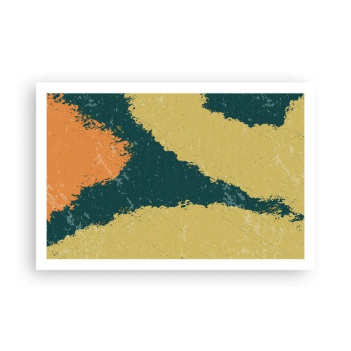 Poster - Abstraktion – langsame Bewegung - 91x61 cm