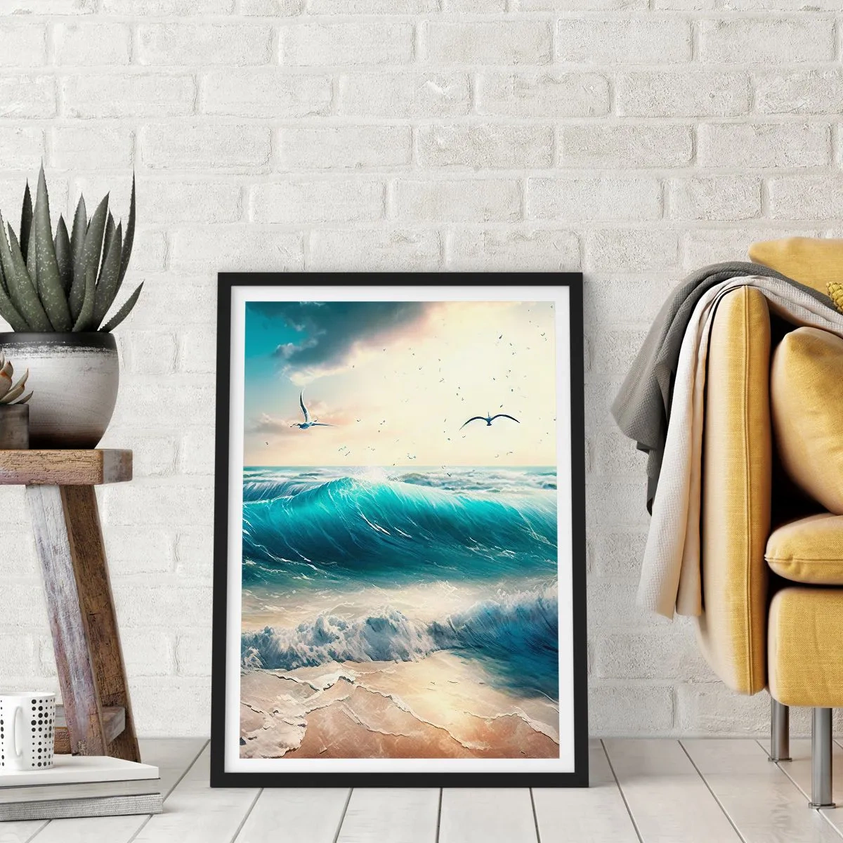 Poster in einem schwarzem Rahmen - Es summt nur für dich - 61x91 cm