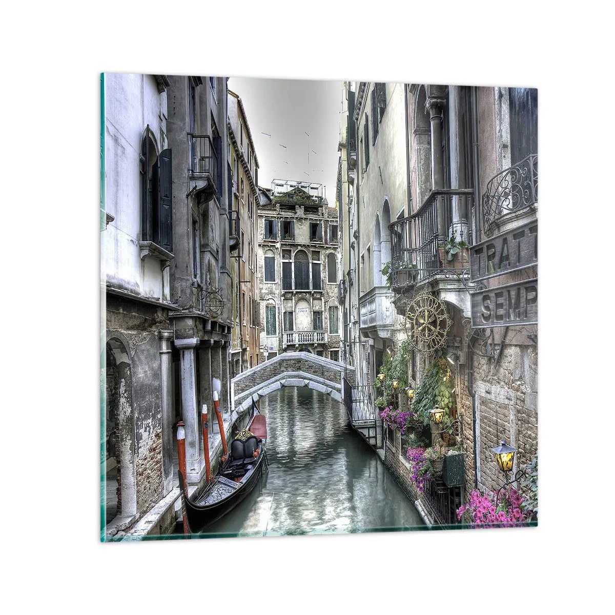 Glasbild - Bild auf glas - Seit Jahrhunderten in stiller Besinnung - 70x70 cm