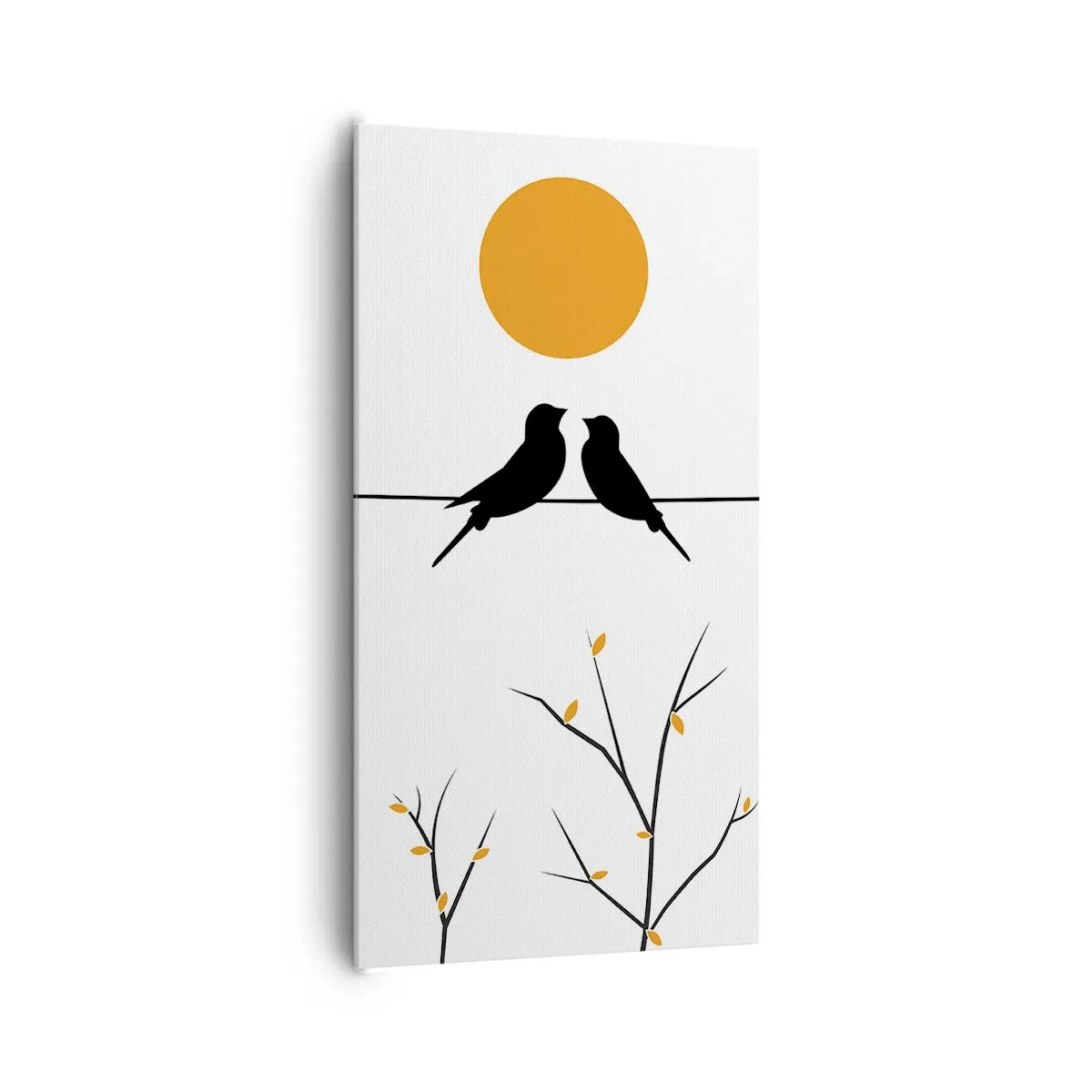 Bild auf Leinwand - Leinwandbild - Abend der Nachtigallen - 65x120 cm