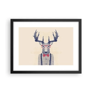 Poster in einem schwarzem Rahmen - Eine lustige Extravaganz - 40x30 cm