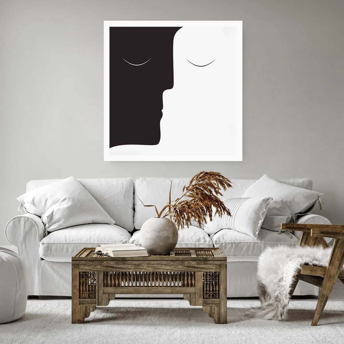 Poster - Einheit der Gegensätze - 30x30 cm