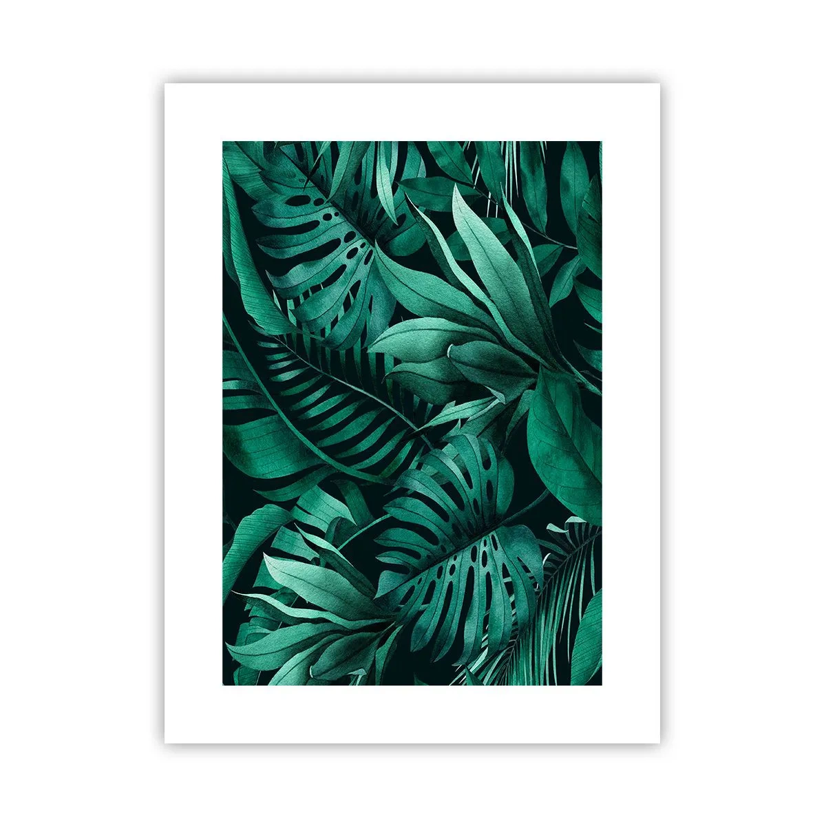 Poster - Die Tiefe des tropischen Grüns - 30x40 cm