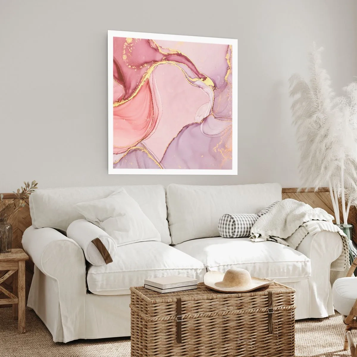 Poster - Eine Liebkosung der Farben - 40x40 cm