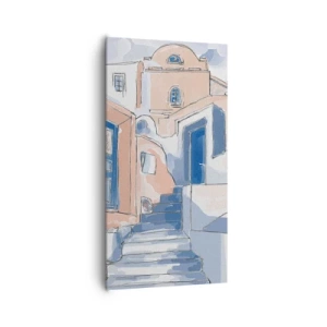 Bild auf Leinwand - Leinwandbild - Exotische Stadt - 65x120 cm