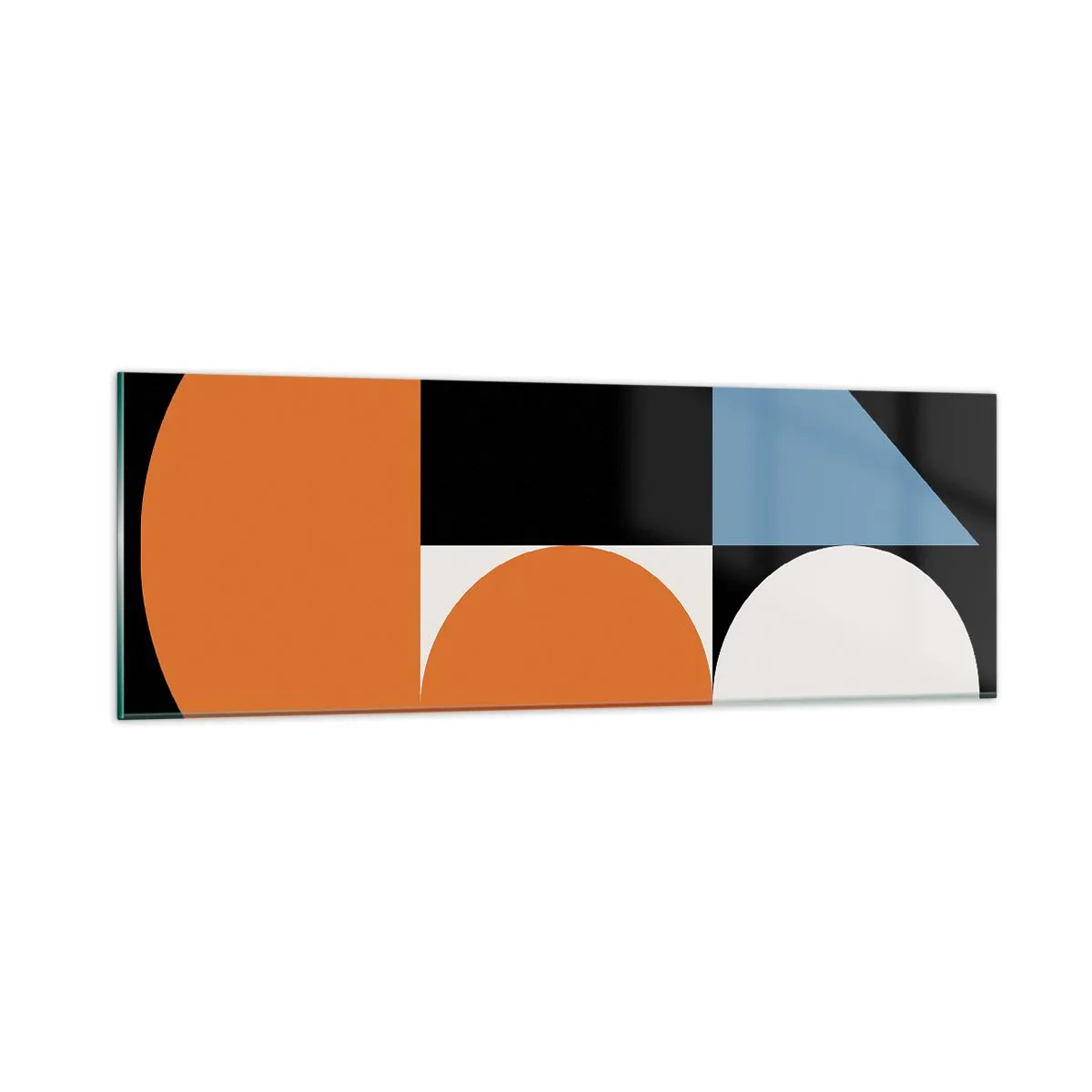 Glasbild - Bild auf glas - Bebilderte Anordnung - 90x30 cm