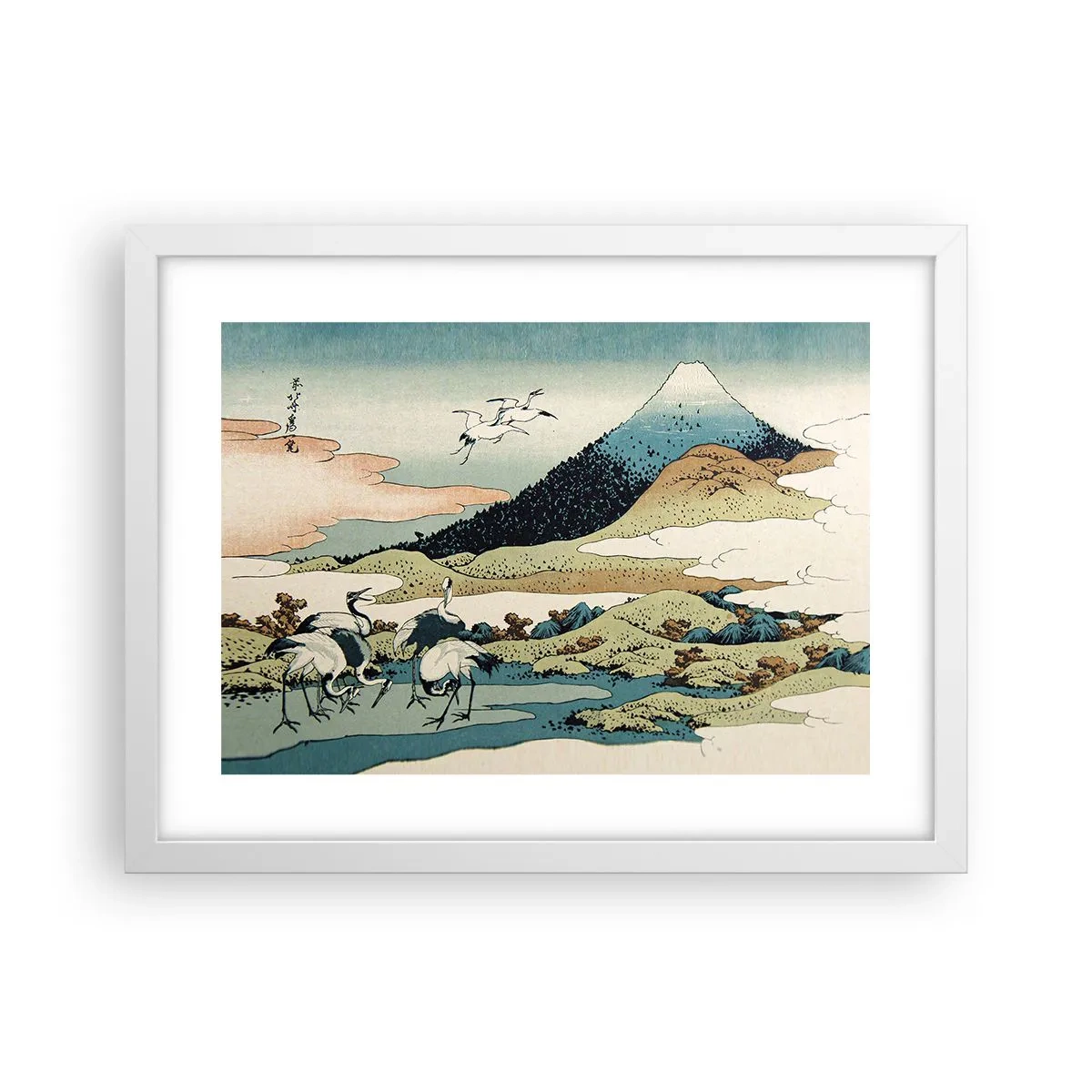 Poster in einem weißen Rahmen - Im japanischen Geist - 40x30 cm