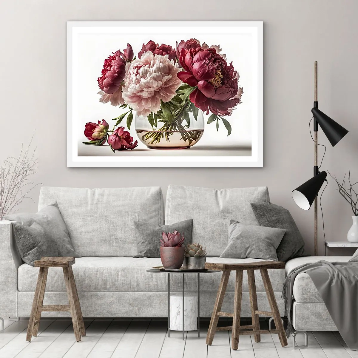 Poster in einem weißen Rahmen - In voller Schönheit - 100x70 cm