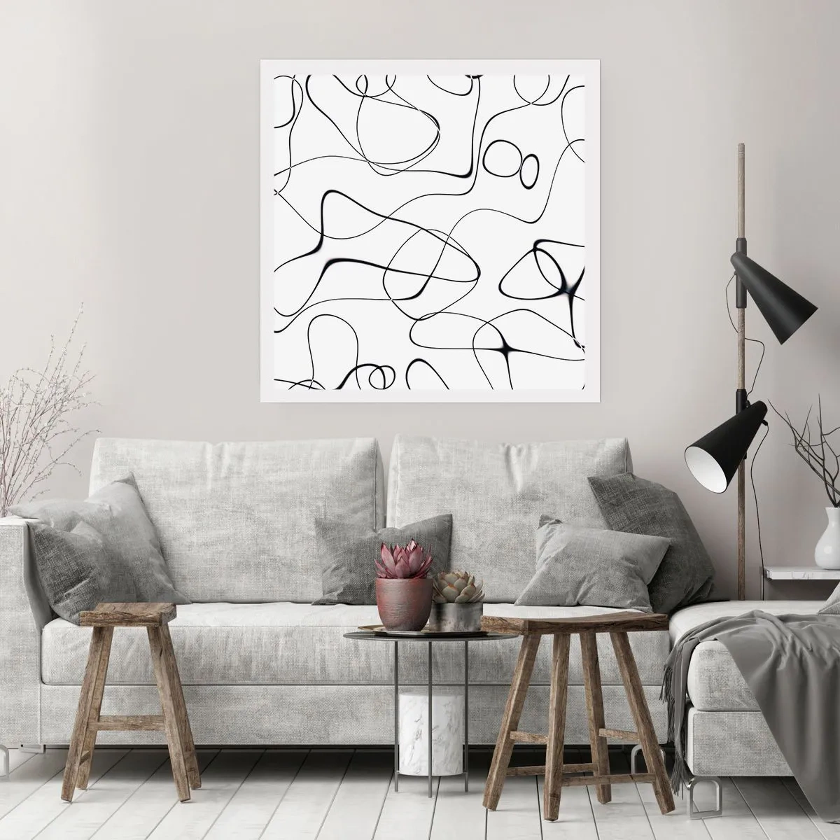 Poster - Lebenswege, Wechselfälle - 30x30 cm
