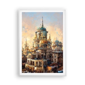 Poster in einem weißen Rahmen - Stadt der Städte - 70x100 cm