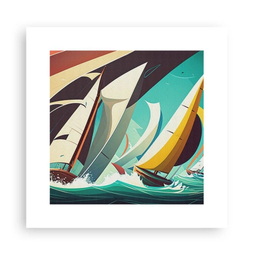 Poster - Viel Glück mit den Elementen - 30x30 cm