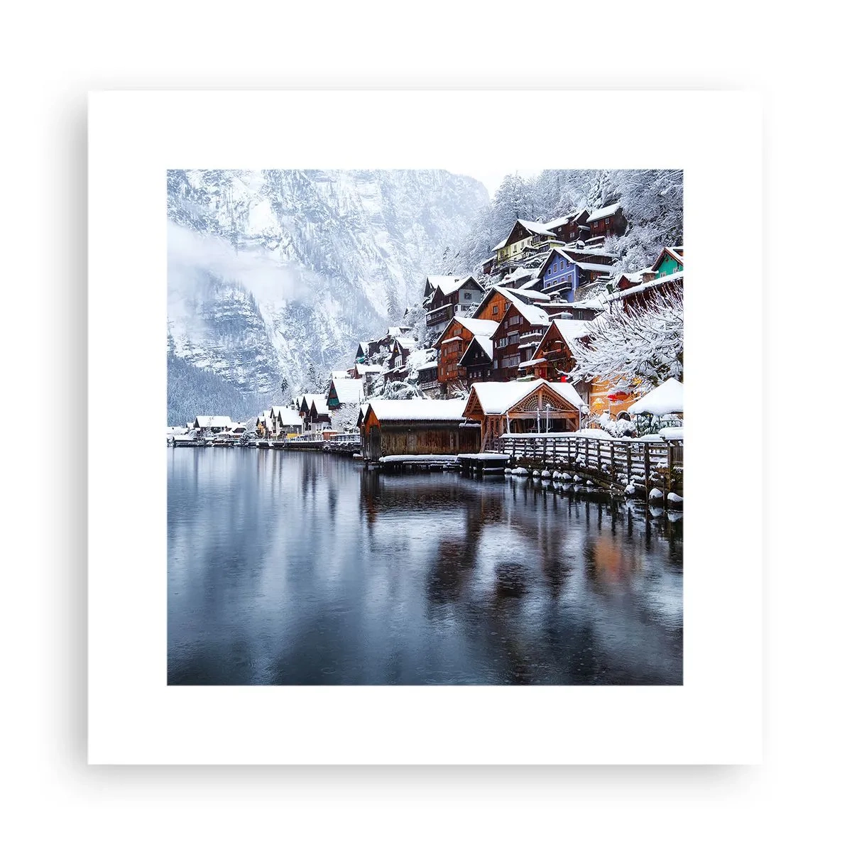 Poster - In winterlicher Dekoration - 30x30 cm