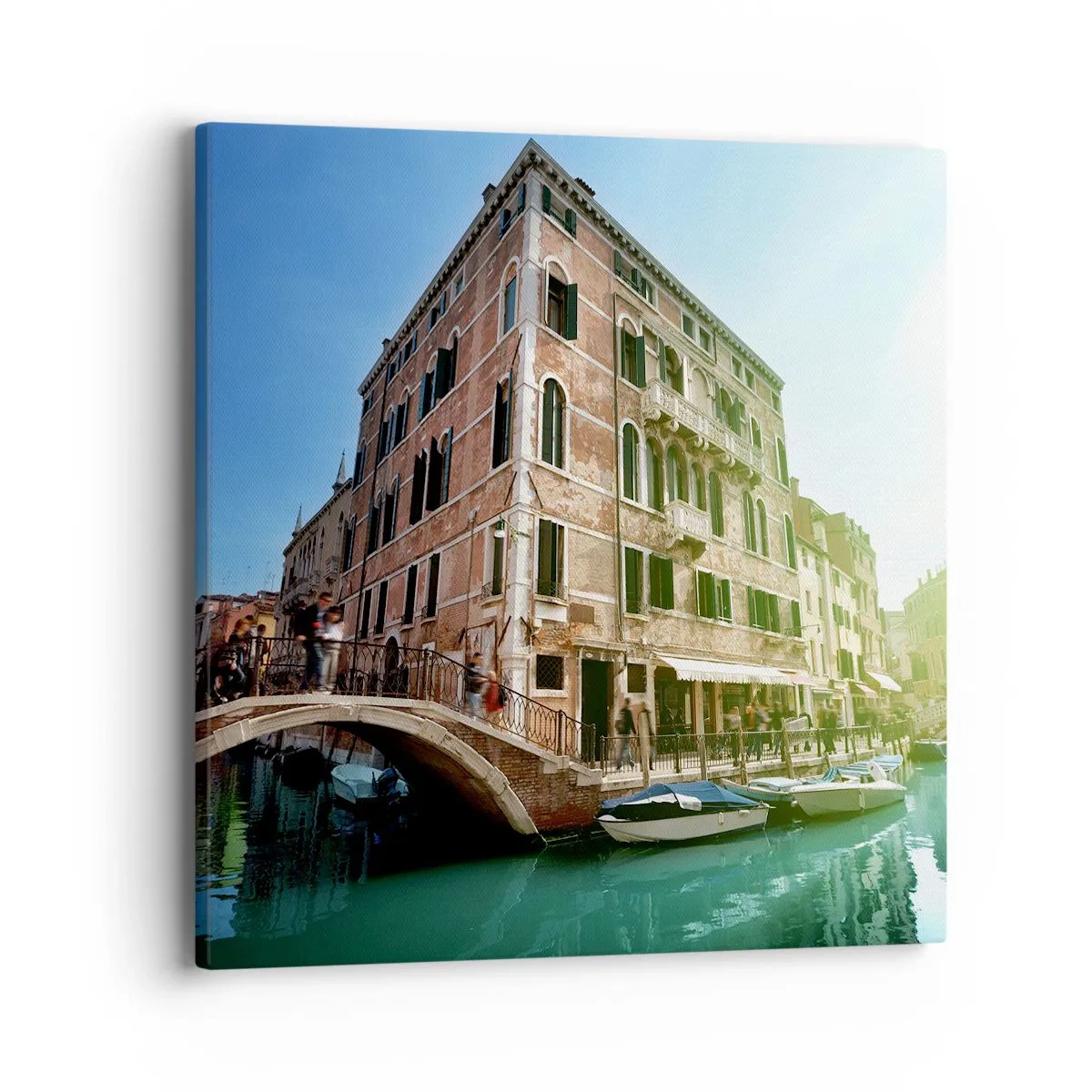 Bild auf Leinwand - Leinwandbild - Venedig - Amore Mio - 40x40 cm